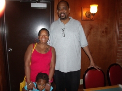 Sherrian and Billy Green with Damari Nelson